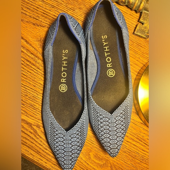 Rothy’s Blue Lapis Python RETIRED SUPER RARE in The Point size 9 - Picture 2 of 7